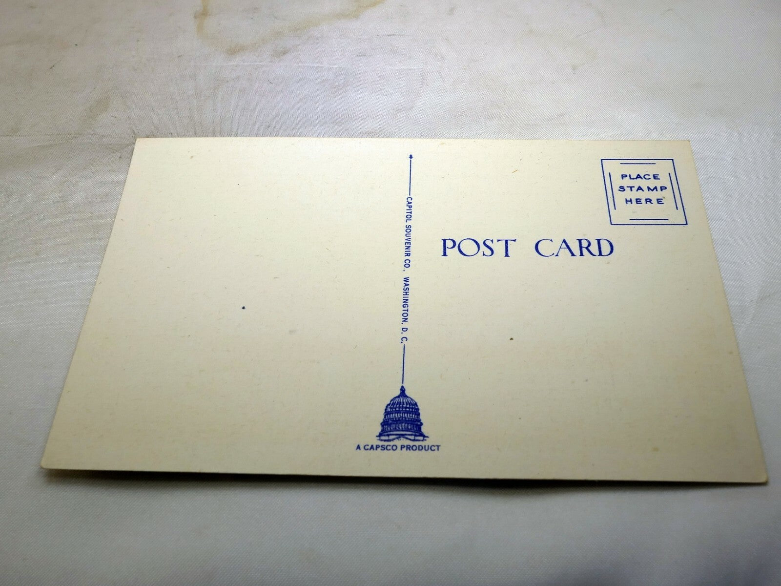Post Card Lincoln Memorial Monument Washington DC 186 Linen 1940's US Capitol