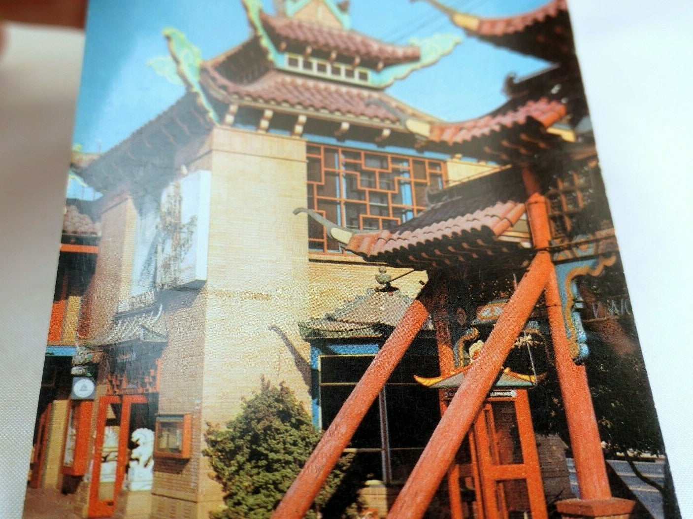 New chinatown los angeles california usa postcard 1970's