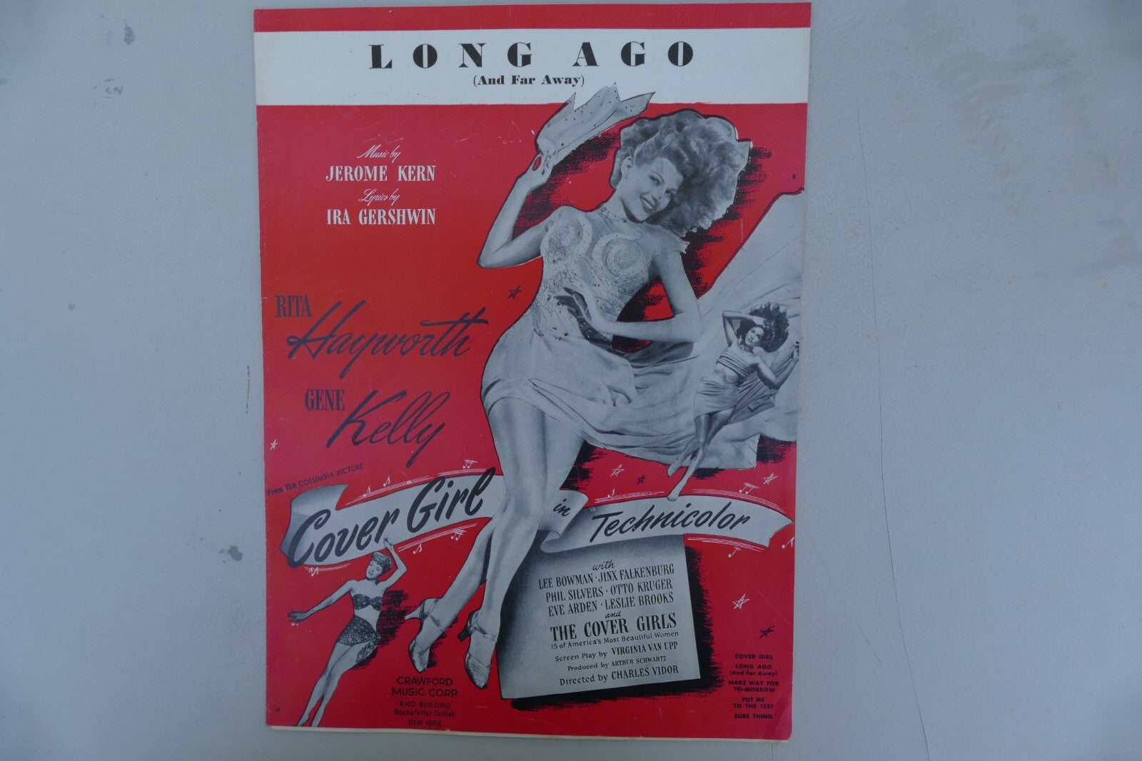 Long Ago from the "Cover Girl'' 1944 movie by Jerome Kern Crawford Music Corp.