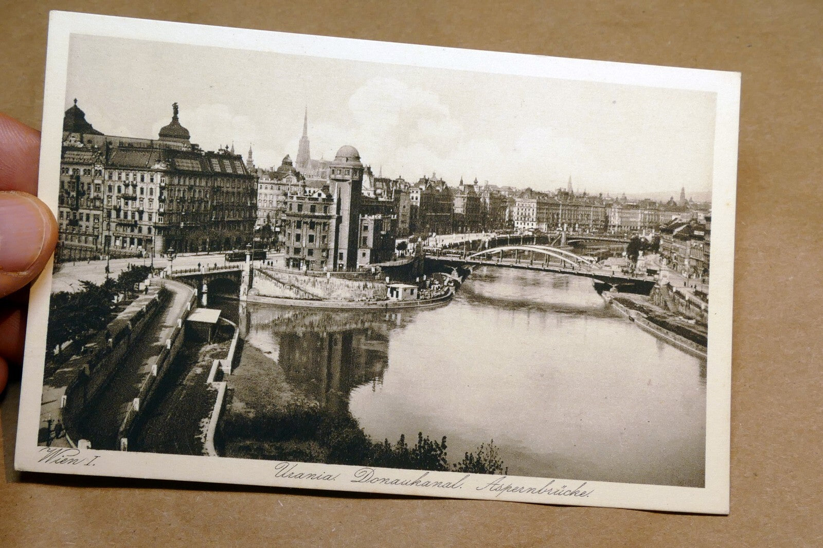 Vienna  Donaukanal Wien  1930's postcard Austria - unposted