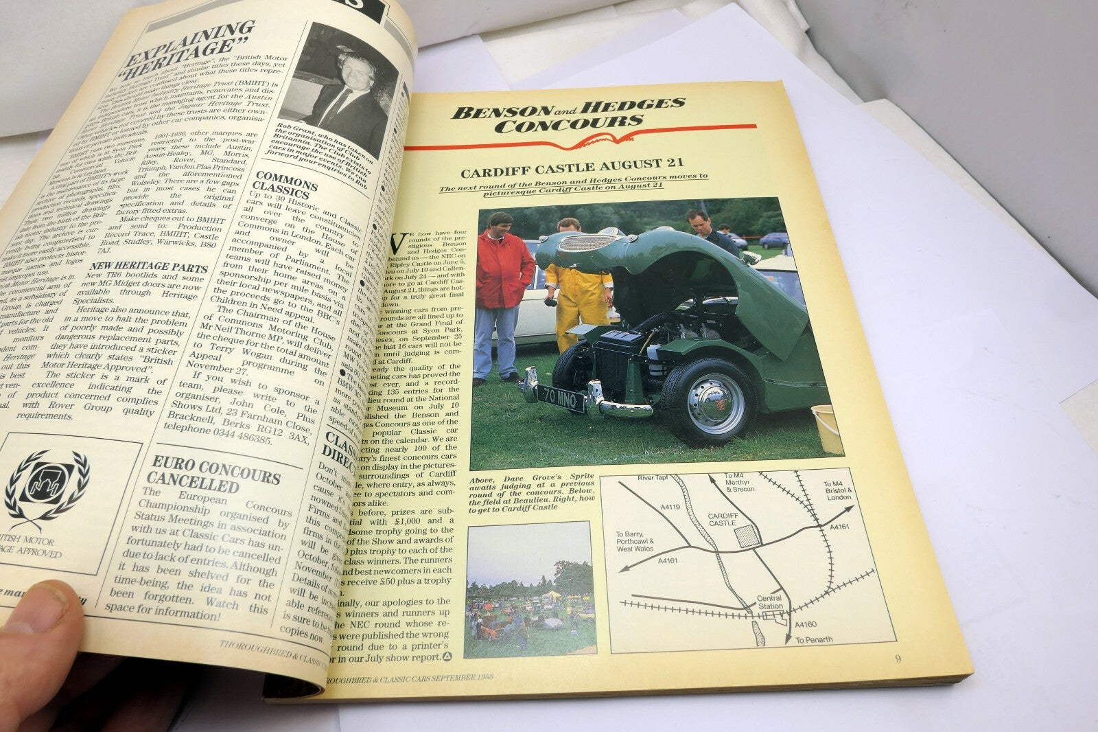 Thoroughbred Classic Cars Magazine September 1988 Team Healey Lives! Bentley