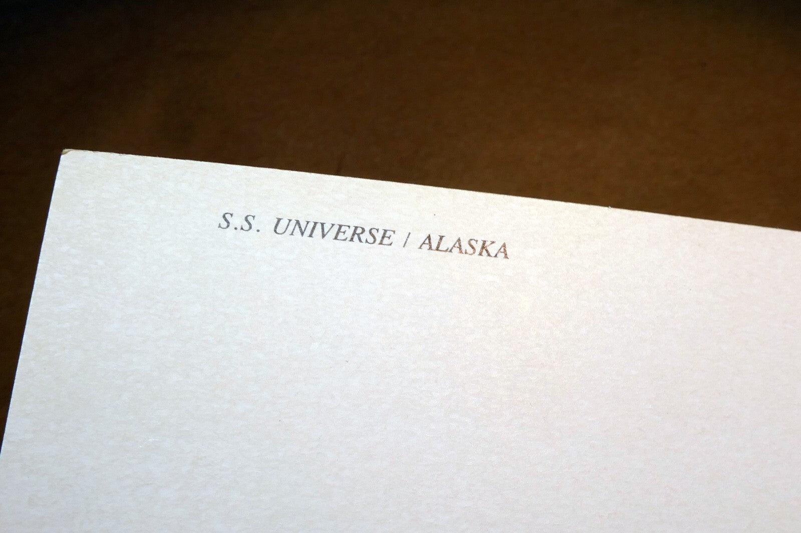 SS Universe World Explorer Cruises 1980's Postcard unposted Alaska USA Glacier