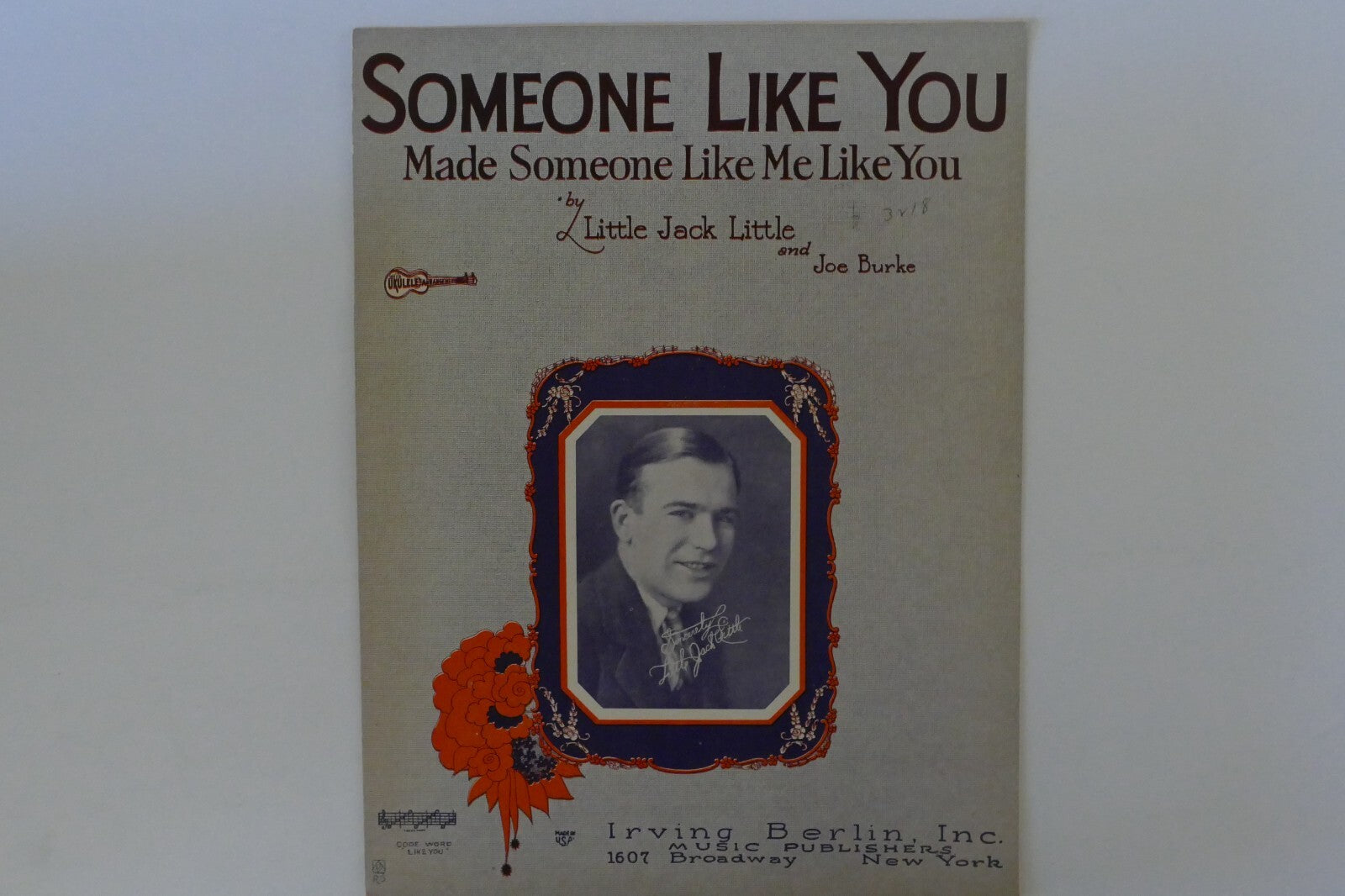 Someone like you, sheet music 1927, by little jack little and joe burke