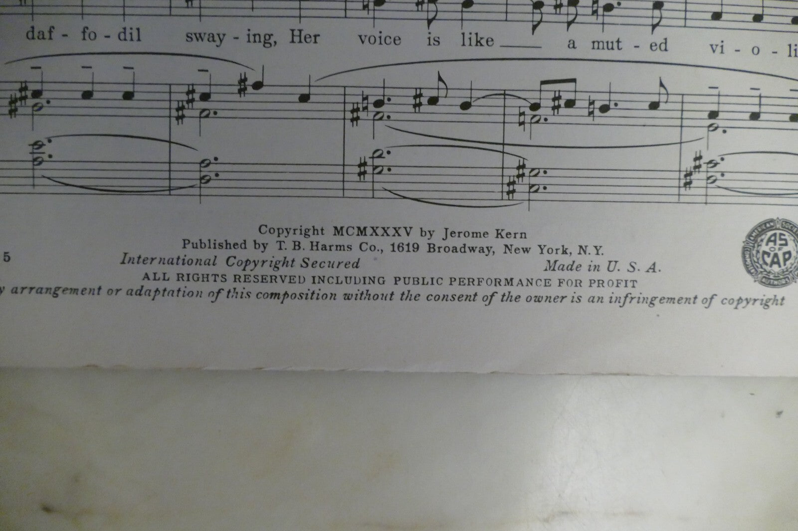 I Dream Too Much 1935 by Jerome Kern and Dorothy Fields from I Dream Too Much