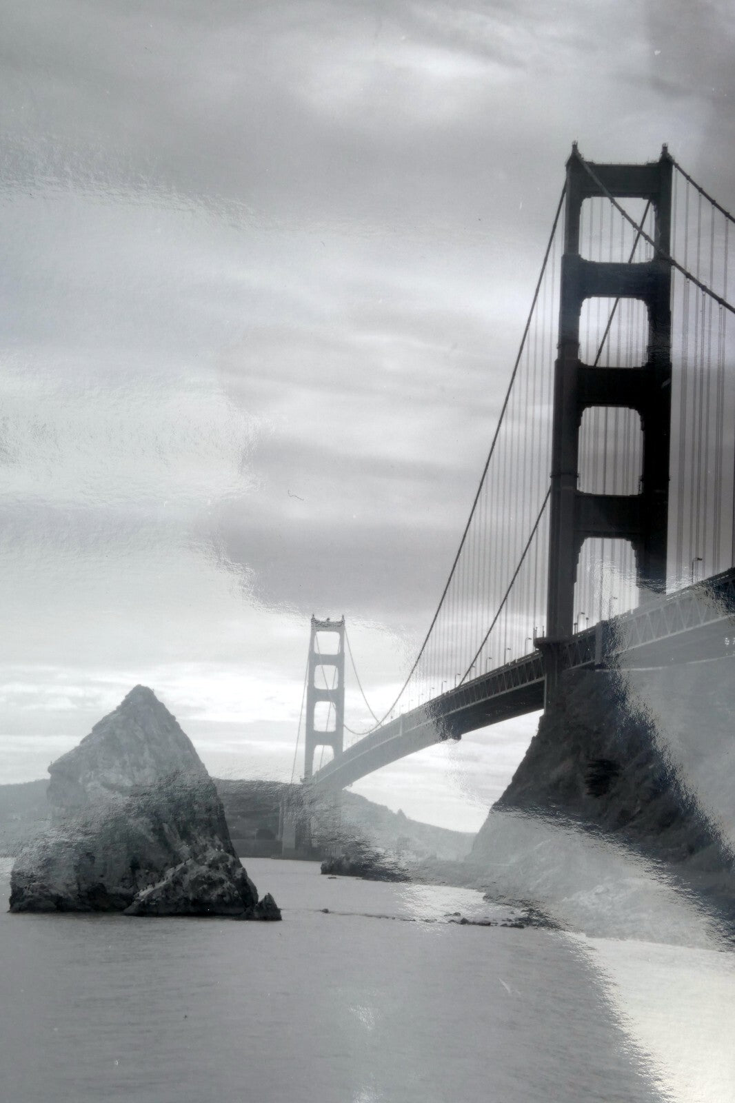 Golden gate bridge 11x14" black & white picture photo san francisco usa