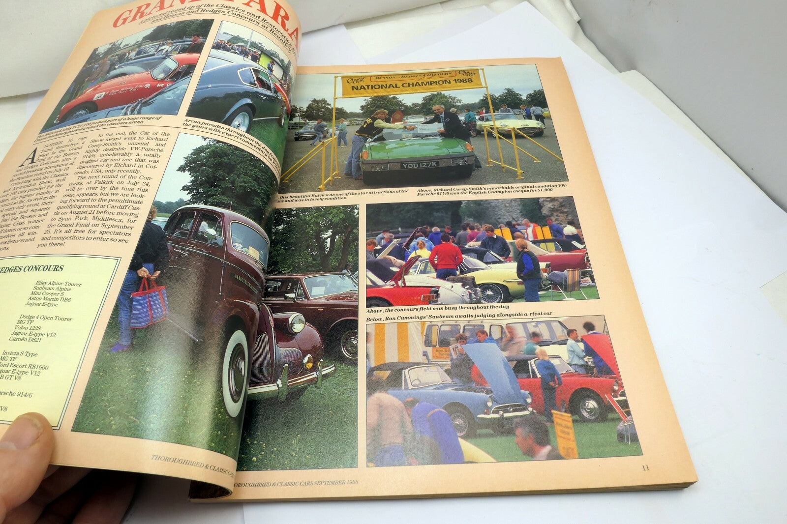 Thoroughbred Classic Cars Magazine September 1988 Team Healey Lives! Bentley
