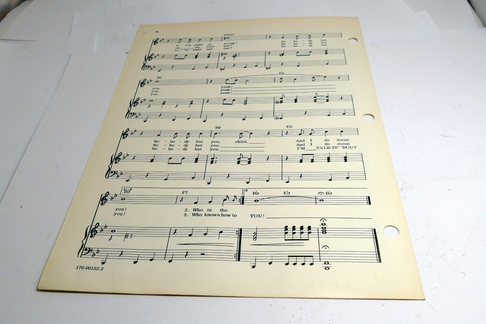 Talkin' 'Bout You by Ray Charles   1958  Sheet Music