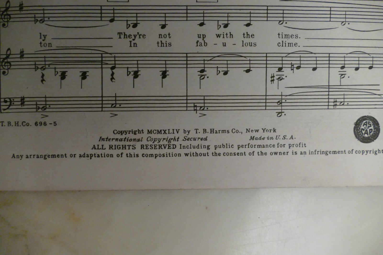 Californ-I-Ay 1944 by Jerome Kern and E. Y. Harburg from "Can't Help Singing"