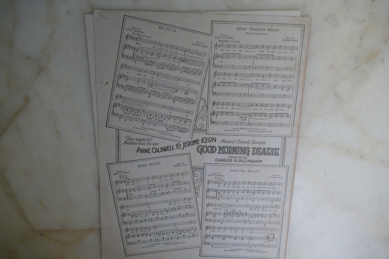 Blue Danube Blues 1921 by Jerome Kern and Anne Caldwell from Good Morning Dearie