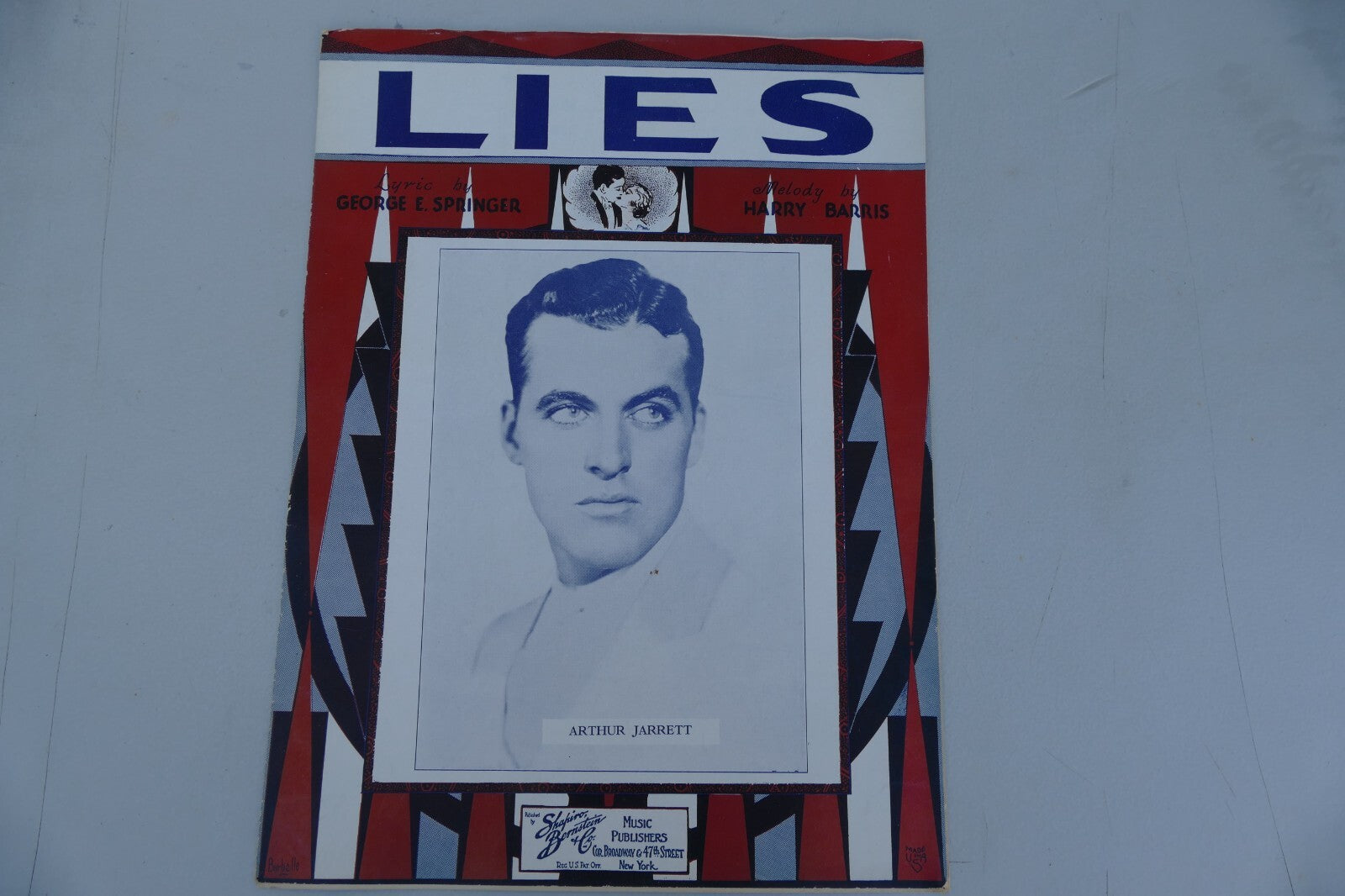Lies by Harry Barris 1931 Shapiro, Bernstein and Co.