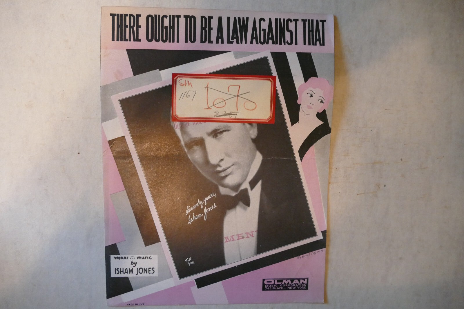 There ought to be a law against that, sheet music 1932, by isham jones, olman music corp.