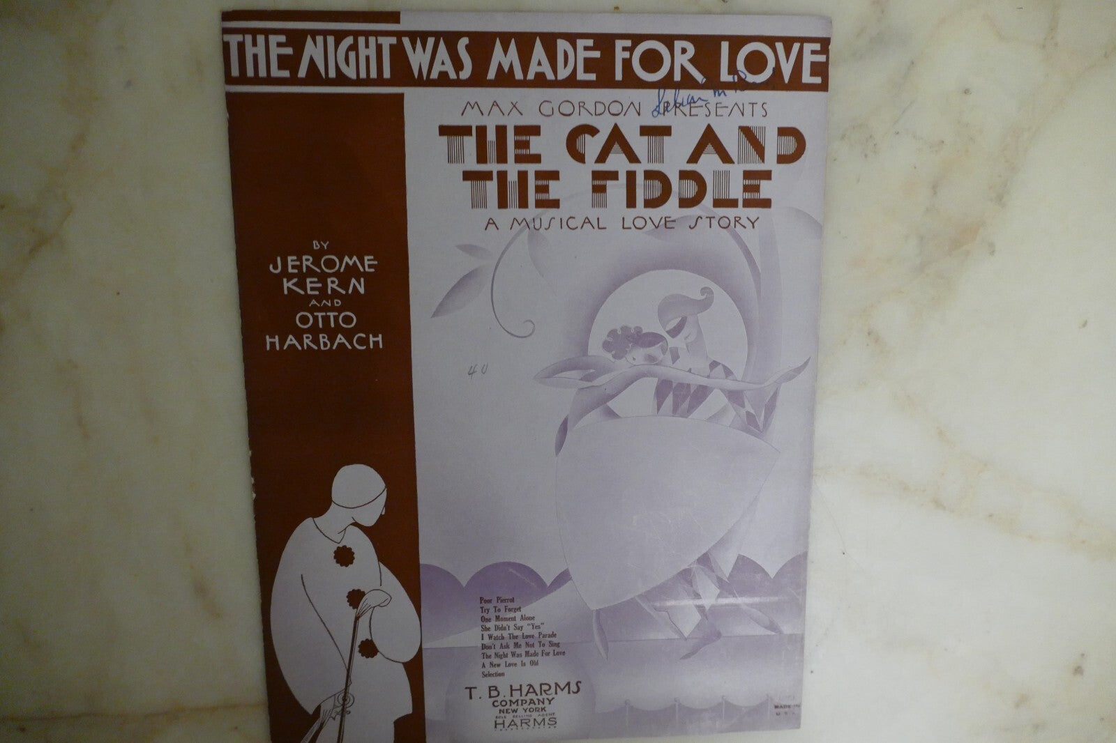 The Night Was Made For Love 1931 by Jerome Kern from "The Cat And The Fiddle"
