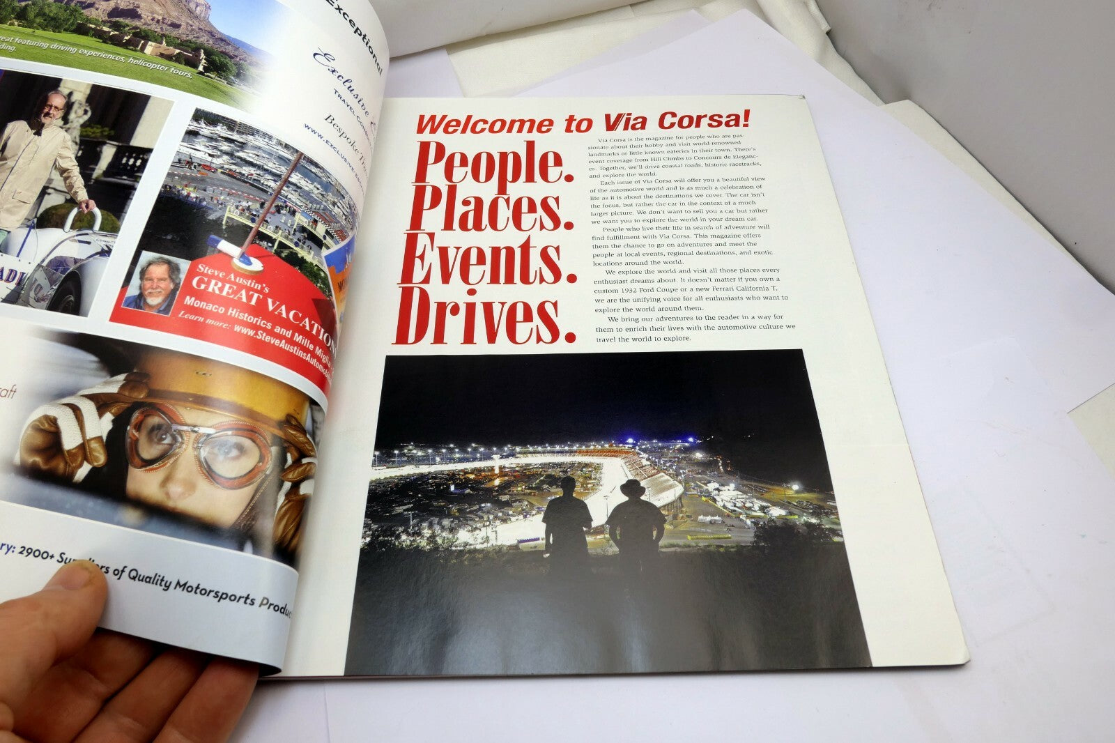 Via Corsa Car Traveler Magazine winter 2016 Issue #2 Route 66 Ferrari tour