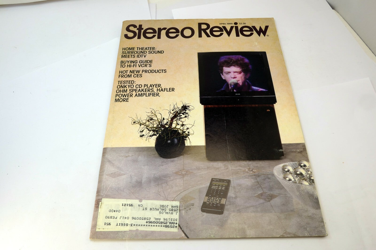 Stereo Review Magazine April 1989 Home Theater Surround sound Hi-Fi