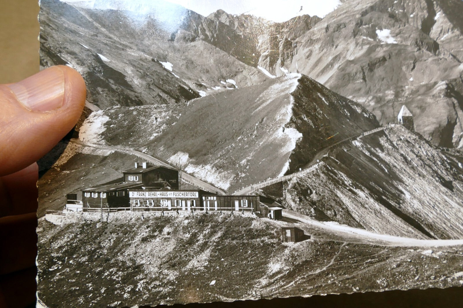Grossglockner Hochalpenstrasse Alps  Austria postcard 1940's  - unposted