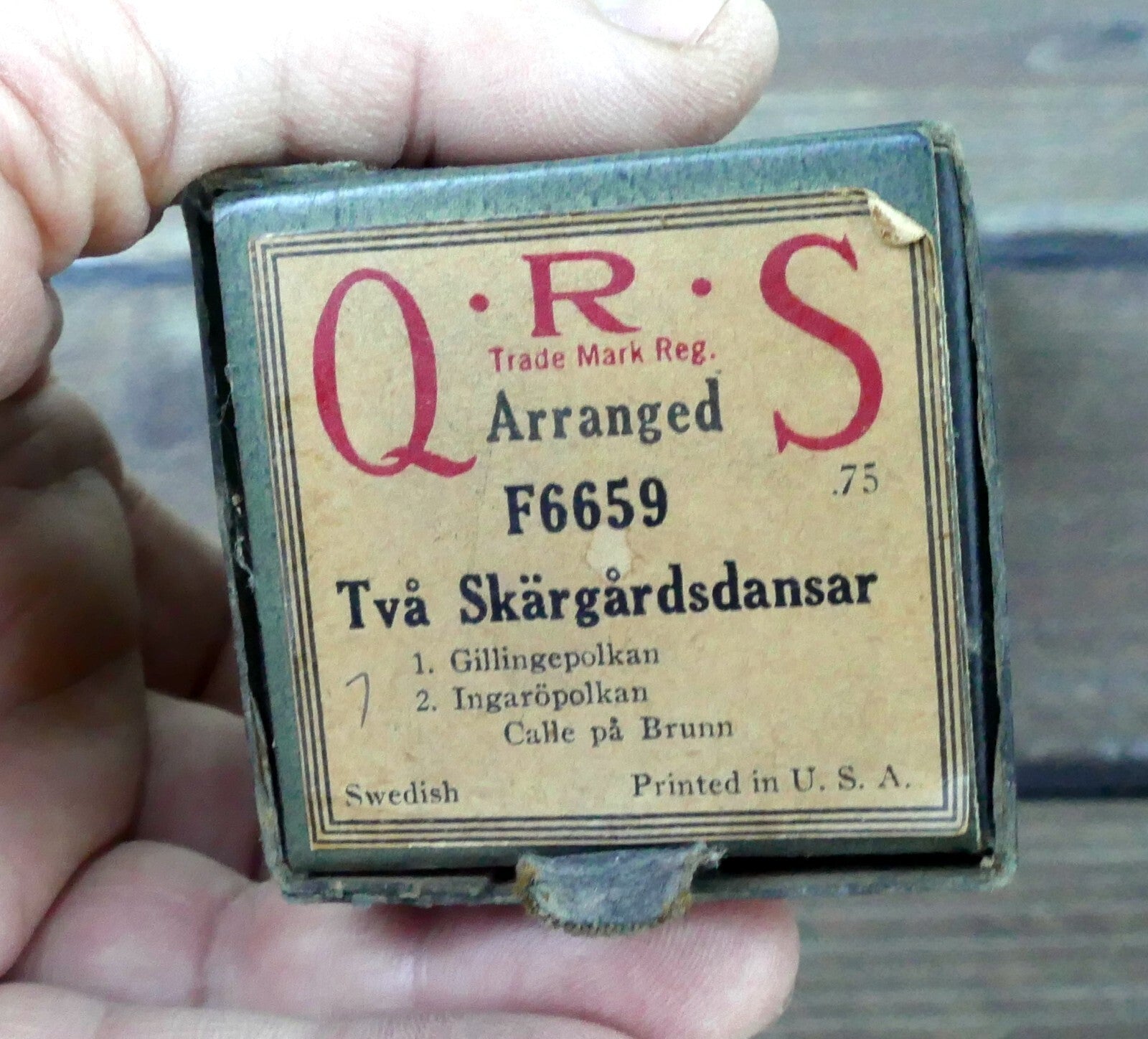 Qrs arranged f6659 tva skargardsdansar music box dancer