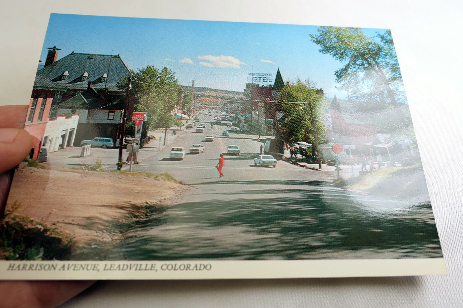 Harrison Ave. Leadville Colorado Americana Post Card 1960's vintage USA