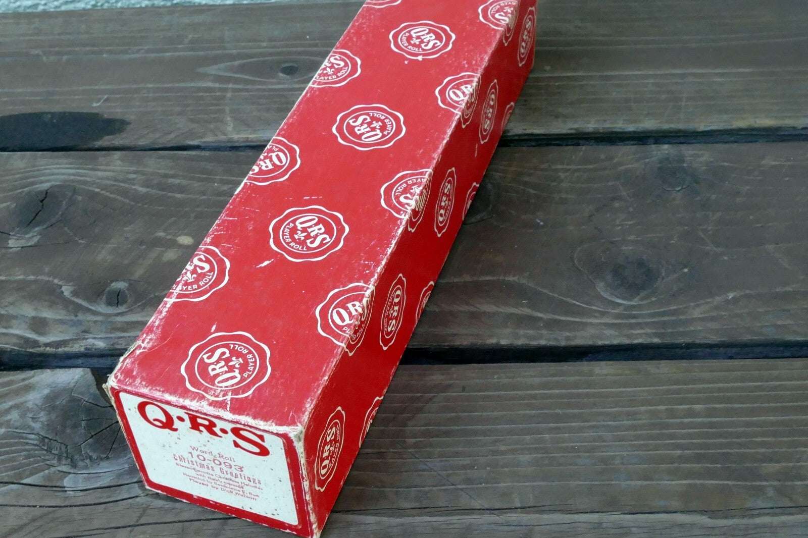 QRS Word Roll 10-093 Christmas Greetings by Dick Watson