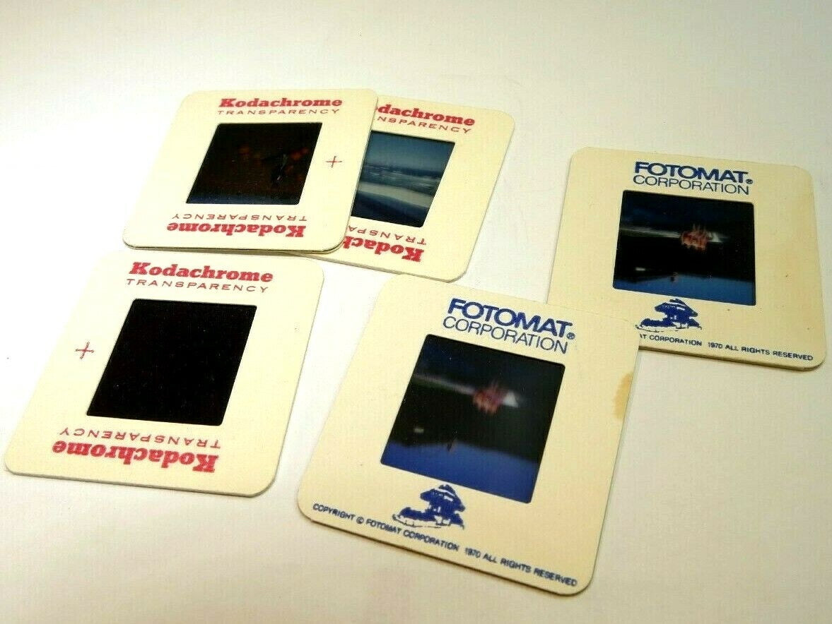 5 color slides 1970's family pictures pumpkins landscapes pool