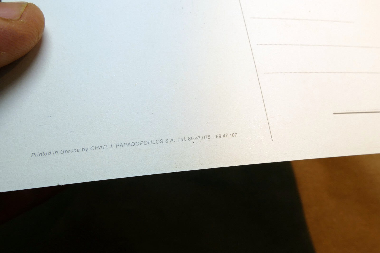 Olympic Airways 707-320 Boeing Airlines Airplane Blue Sky Postcard Unposted