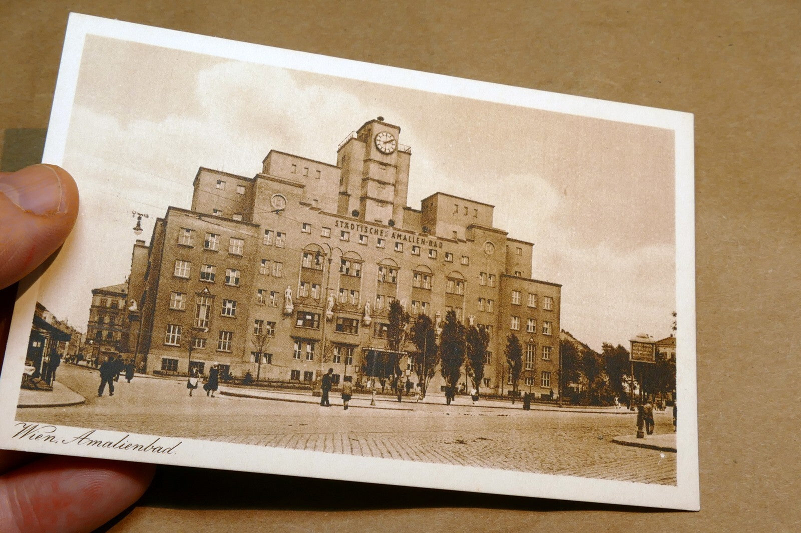 Vienna Amalienbad  postcard Austria 1930's  - unposted