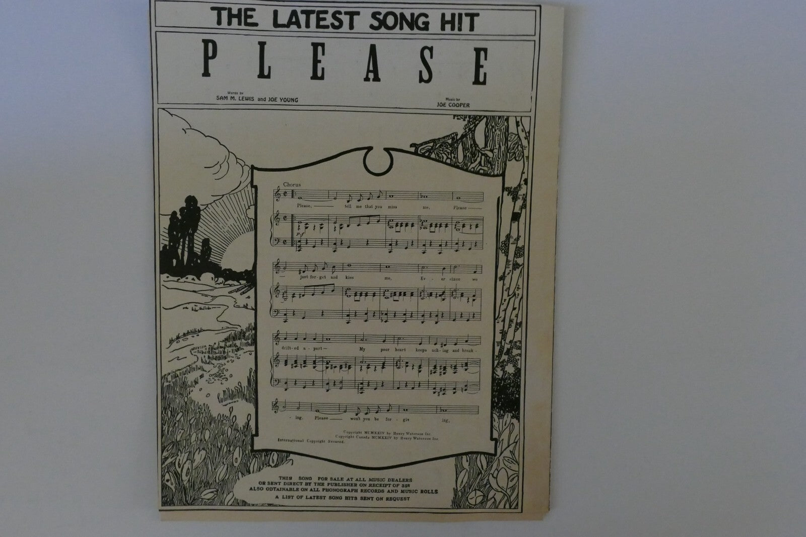 Knock At The Door, 1924, by Olson and Johnson, Art Cassel and Frank H. Clark