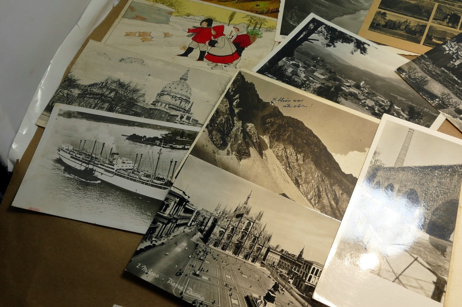23 Mix lot of posted Postcard from Europe Italy Austria Hungary from 1920-1950's