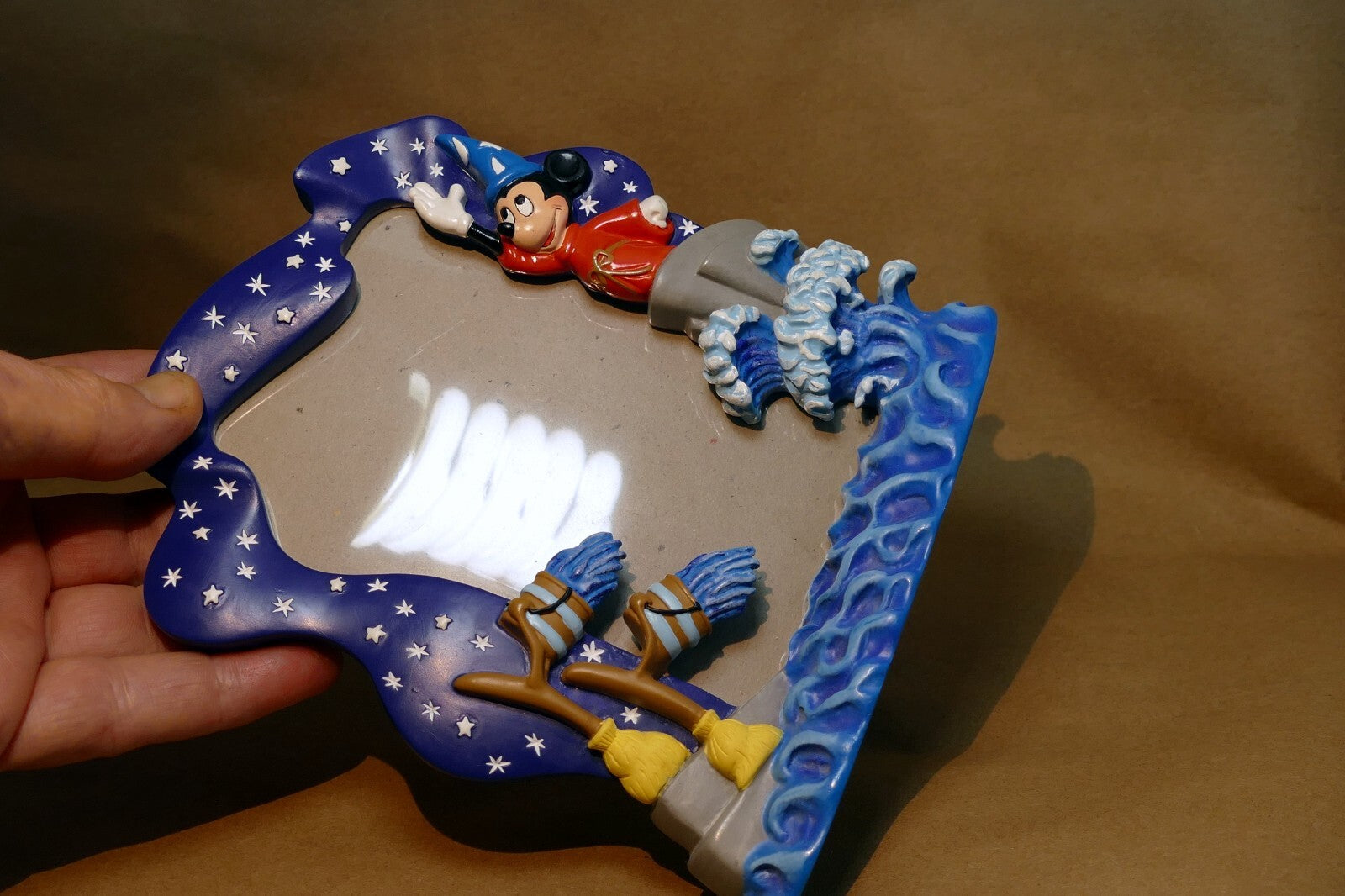 3X5" PICTURE FRAME Vertical Desktop 6"x4" free standing Disney Mickey boyrs blue