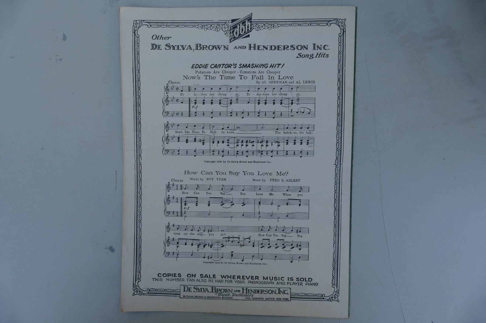 Kiss Me Goodnight 1932 by Horatio Nicholls and Archie Gotler