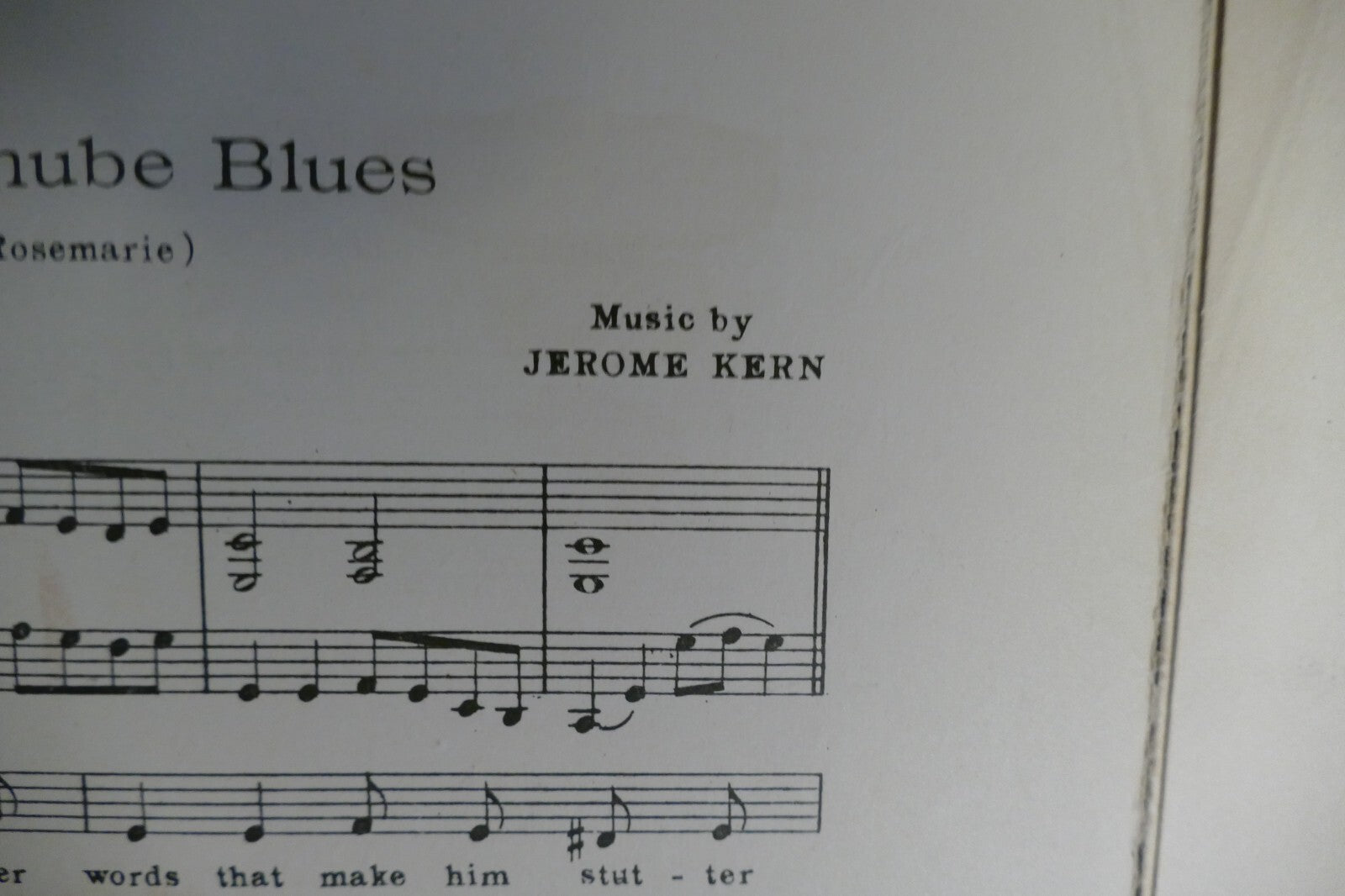 Blue Danube Blues 1921 by Jerome Kern and Anne Caldwell from Good Morning Dearie
