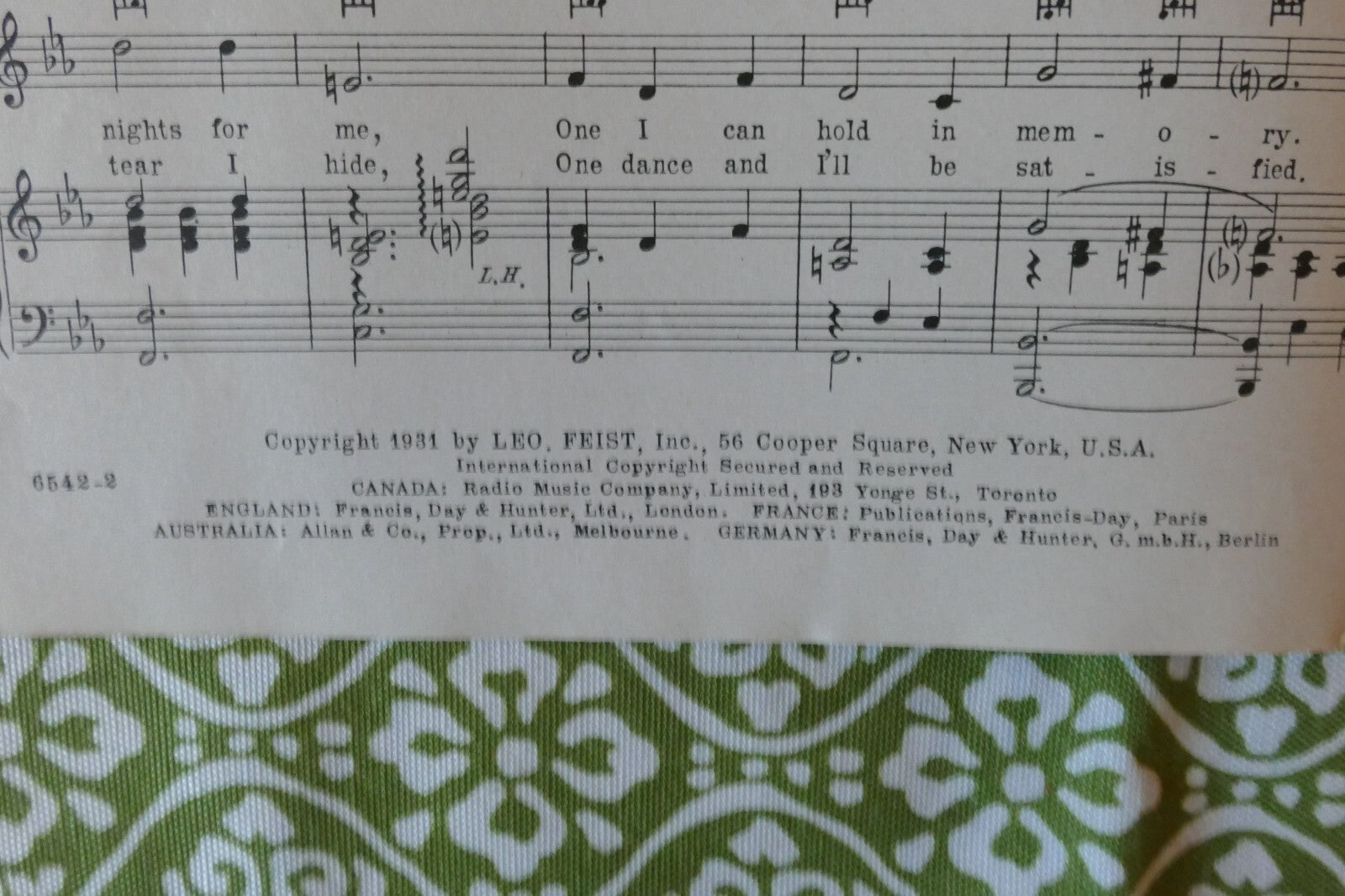 Save The Last Dance For Me, 1931, by Walter Hirsch, Frank Magine, Phil Spitalny