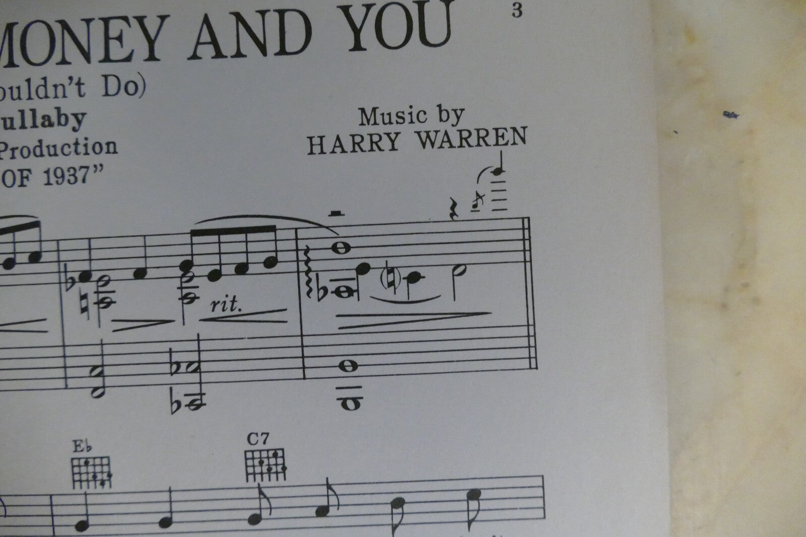 With Plenty Of Money And You 1936 by Harry Warren and Al Dubin from Gold Diggers