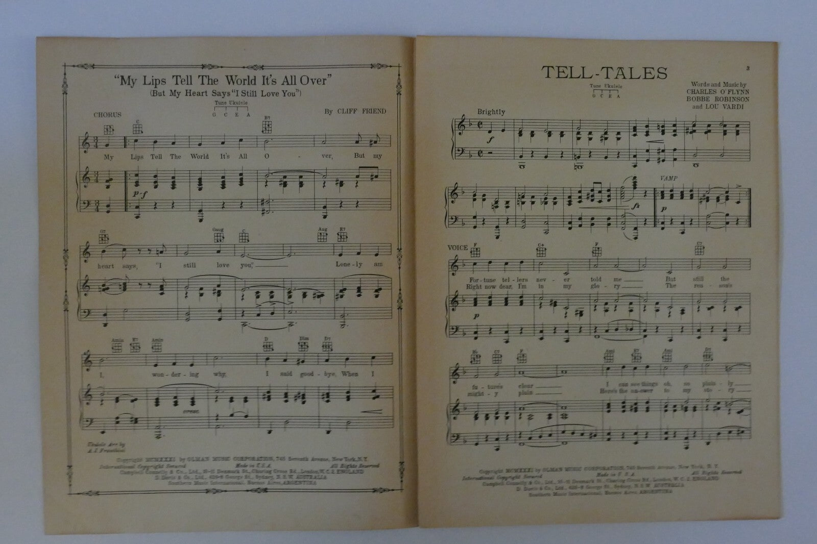 Tell-Tales, 1931, by Charles O'Flynn, Bobbe Robinson and Lou Vardi