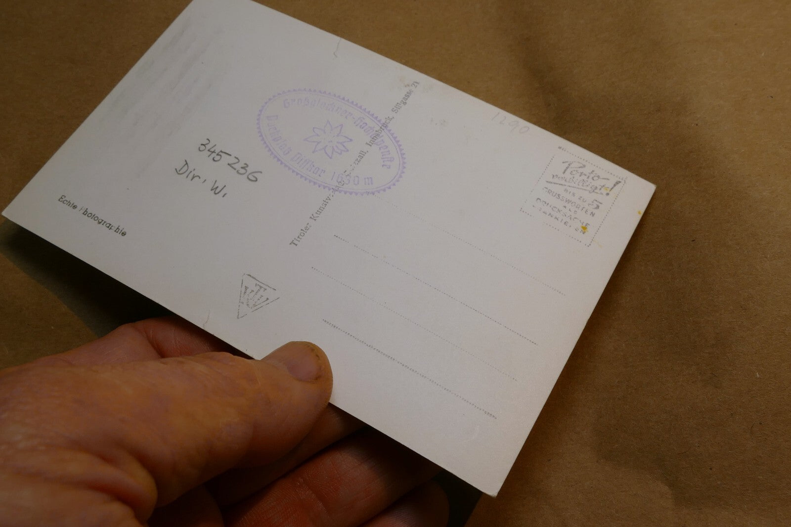 Grossglockner Großes Wiesbachhorn Alpine Road postcard Austria - unposted