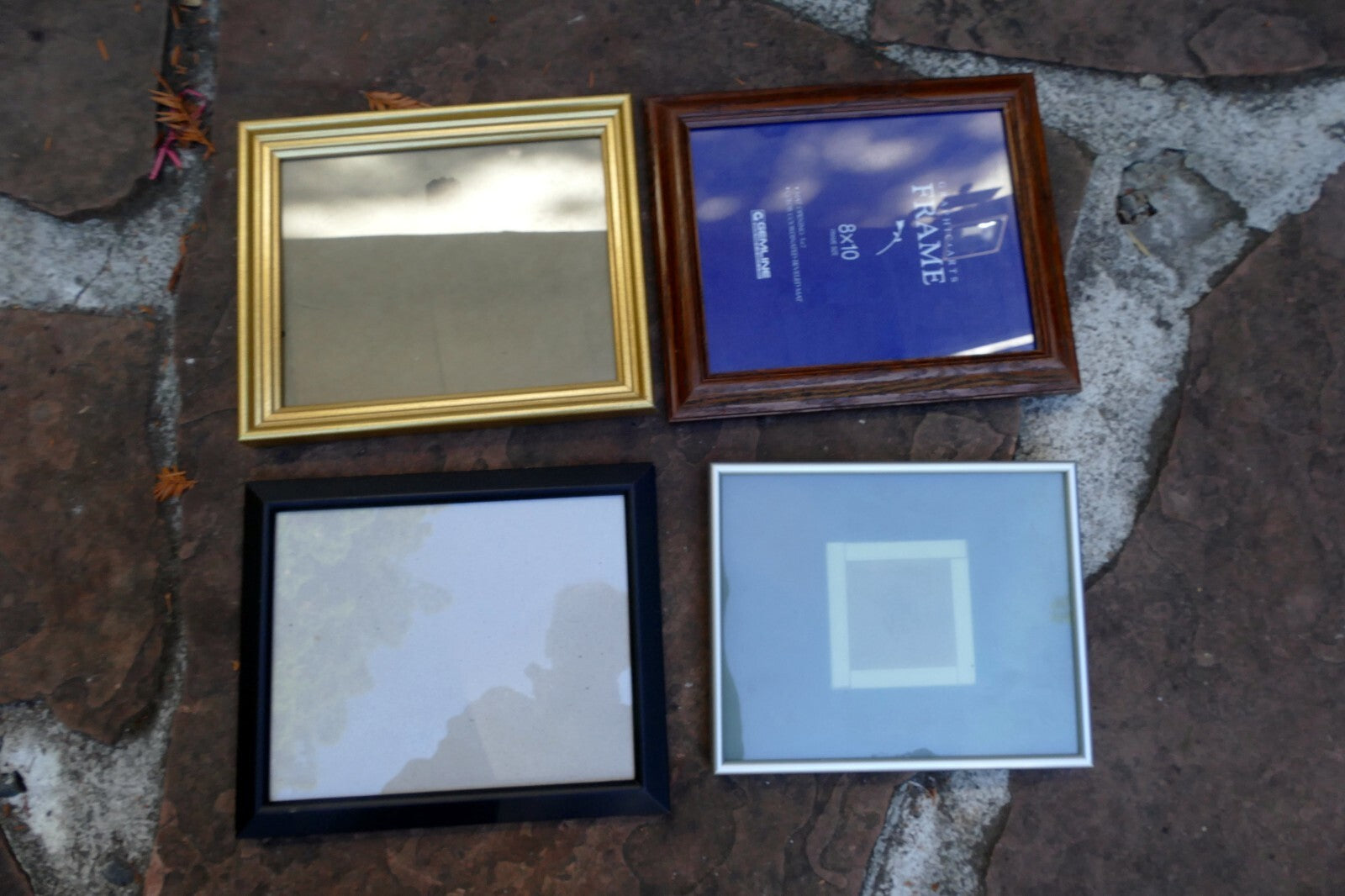 Pack of 4 Glass Wood Picture Portrait Frame  5X7" 8X10" Art Photo