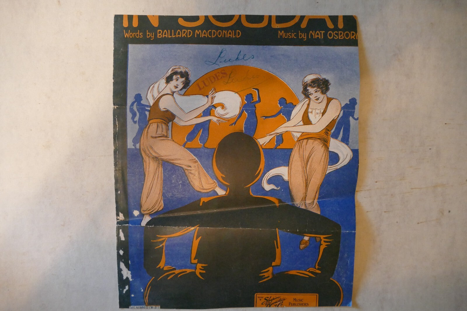 In soudan, sheet music 1919, by ballard macdonald, nat osborn, shapiro, bernstein & co. inc.