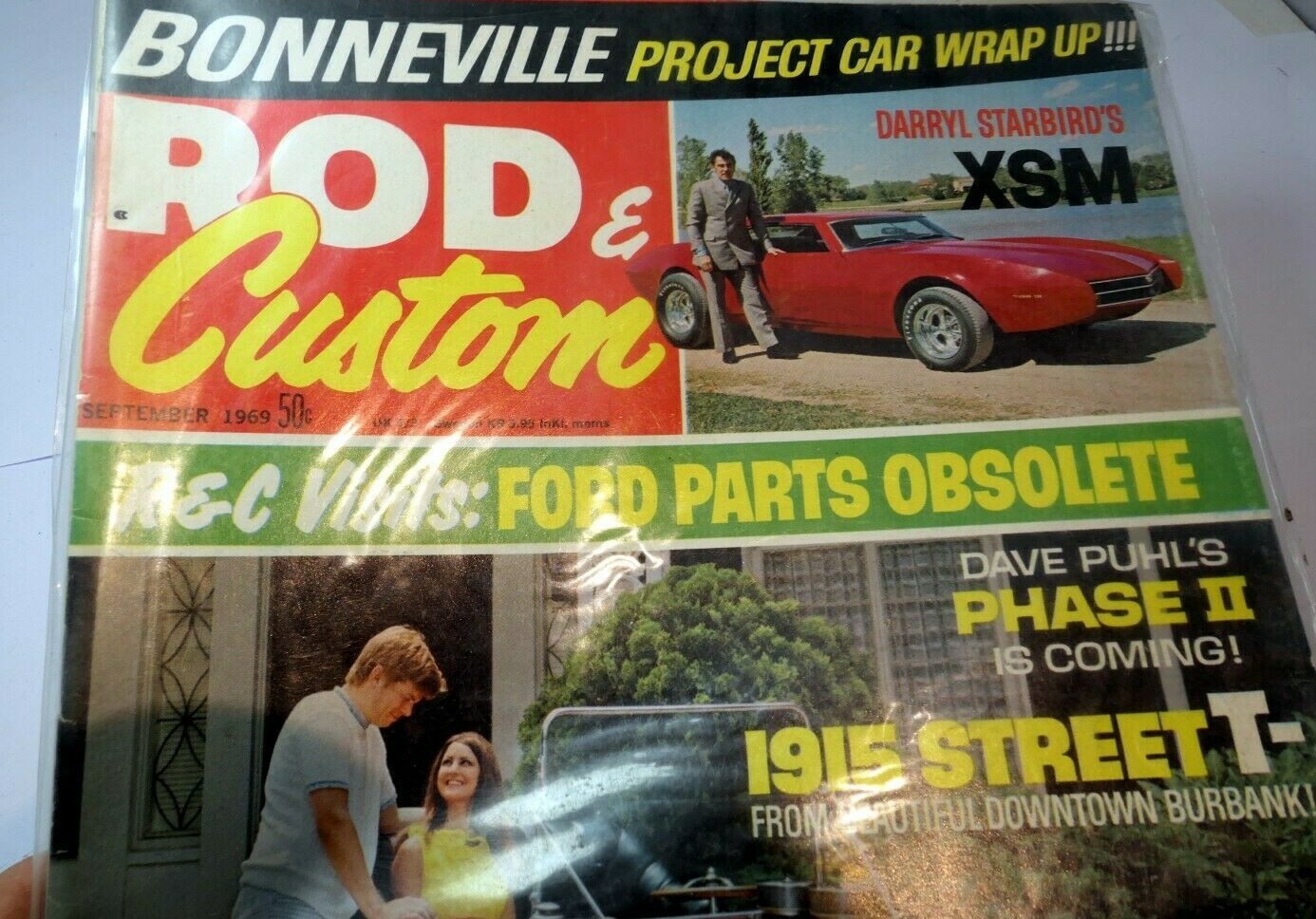 Rod & custom magazine december 1969 " 1915 street t"