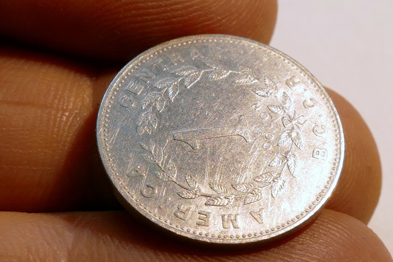 America Central Coin Republica De Costa Rica 1989 1 Colon
