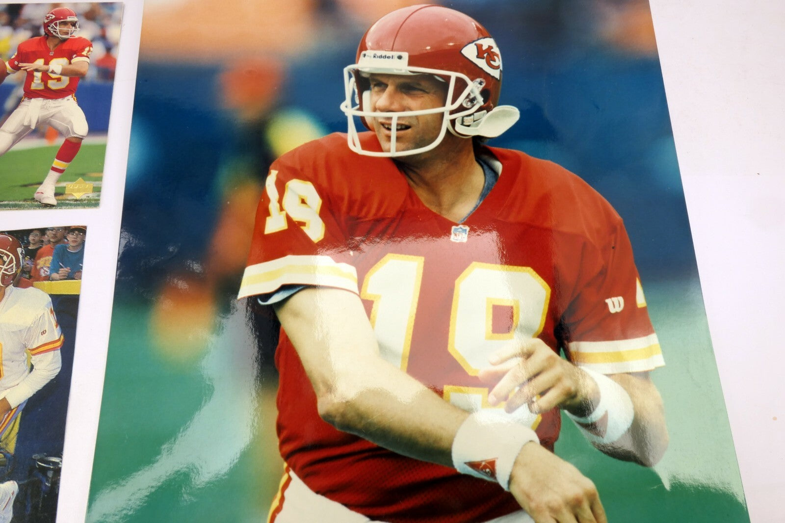1994 JOE MONTANA - Upper Deck Football Card # 133- w/ Picture 8X11"