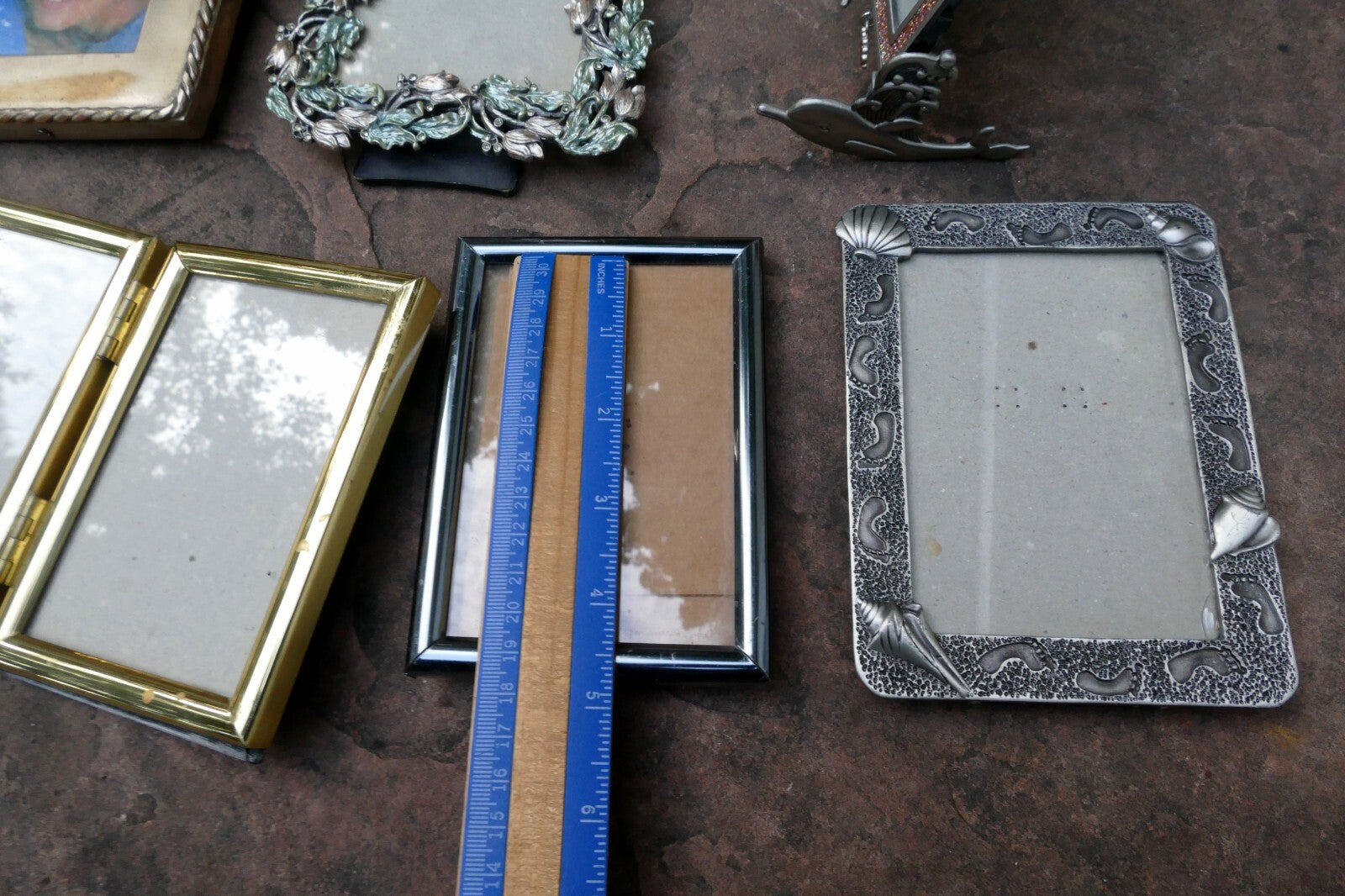 Pack of 6 Metal Brass Ornate Picture Portrait Frame 3X4" Art Photo Mixed lot