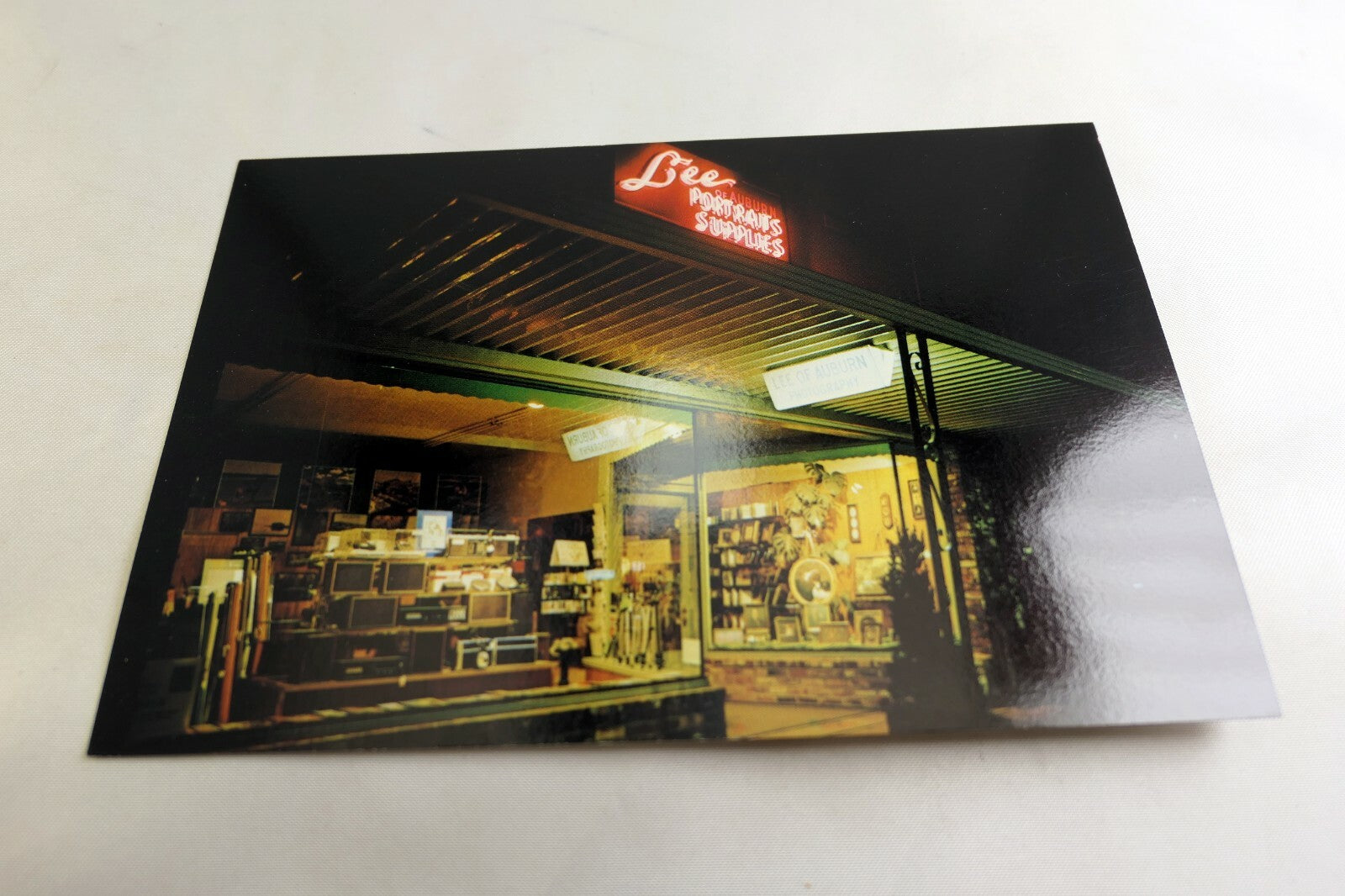 Lee Photography Portraits Supplies Auburn California USA Postcard vintage 1970's