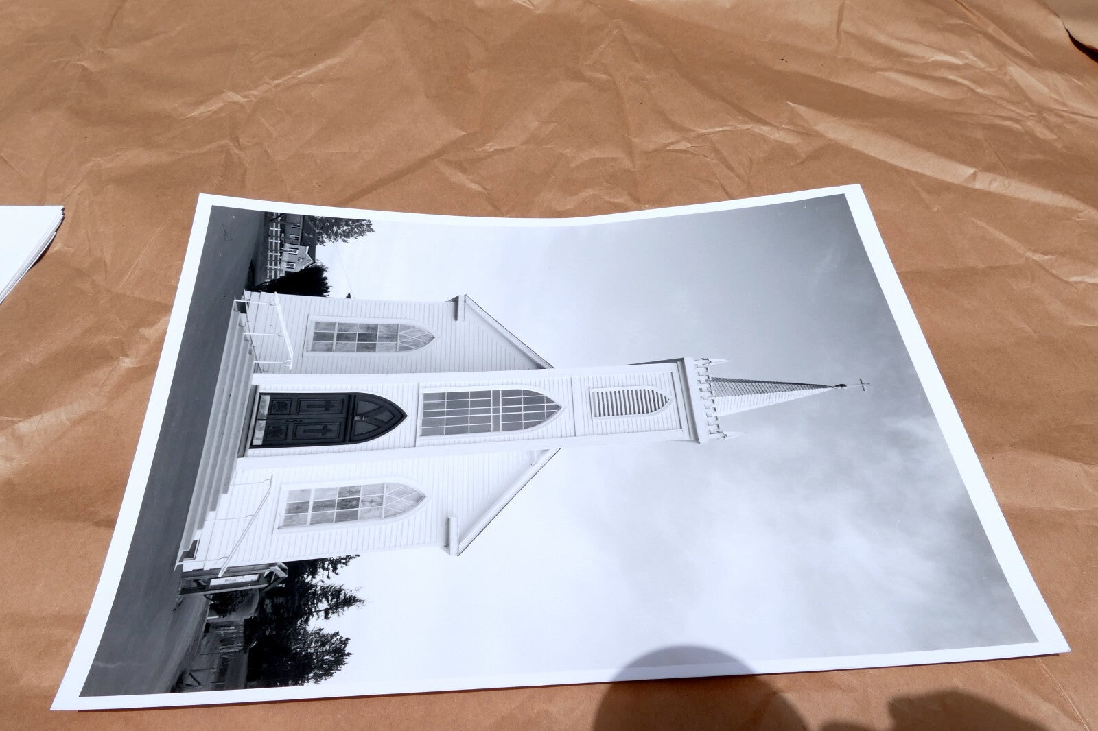 St. Teresa of Avila Church California 11X14" Black & white Picture Photo Sonoma