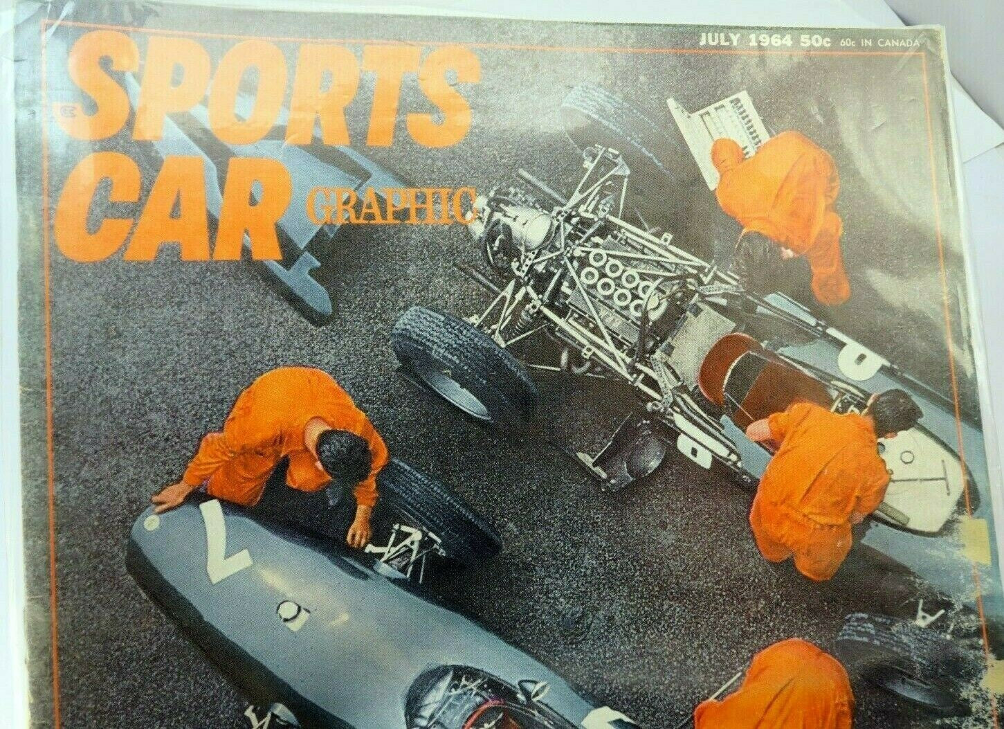 Sports car graphic magazine july 1964 grand prix forecast elva courier renault