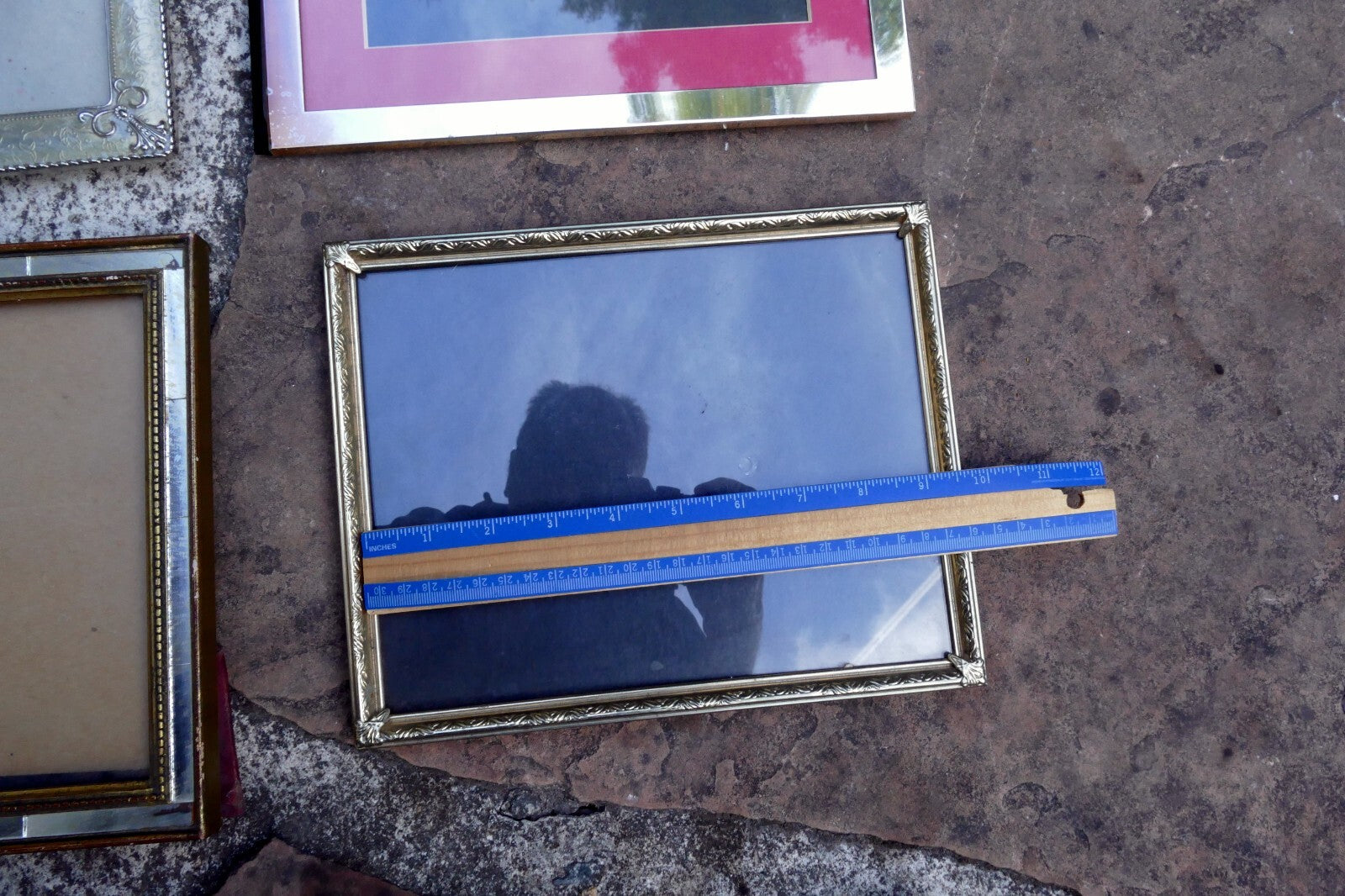 Pack of 4 Four Metal Brass Picture Portrait Frame 8X10" Art Photo Mixed lot