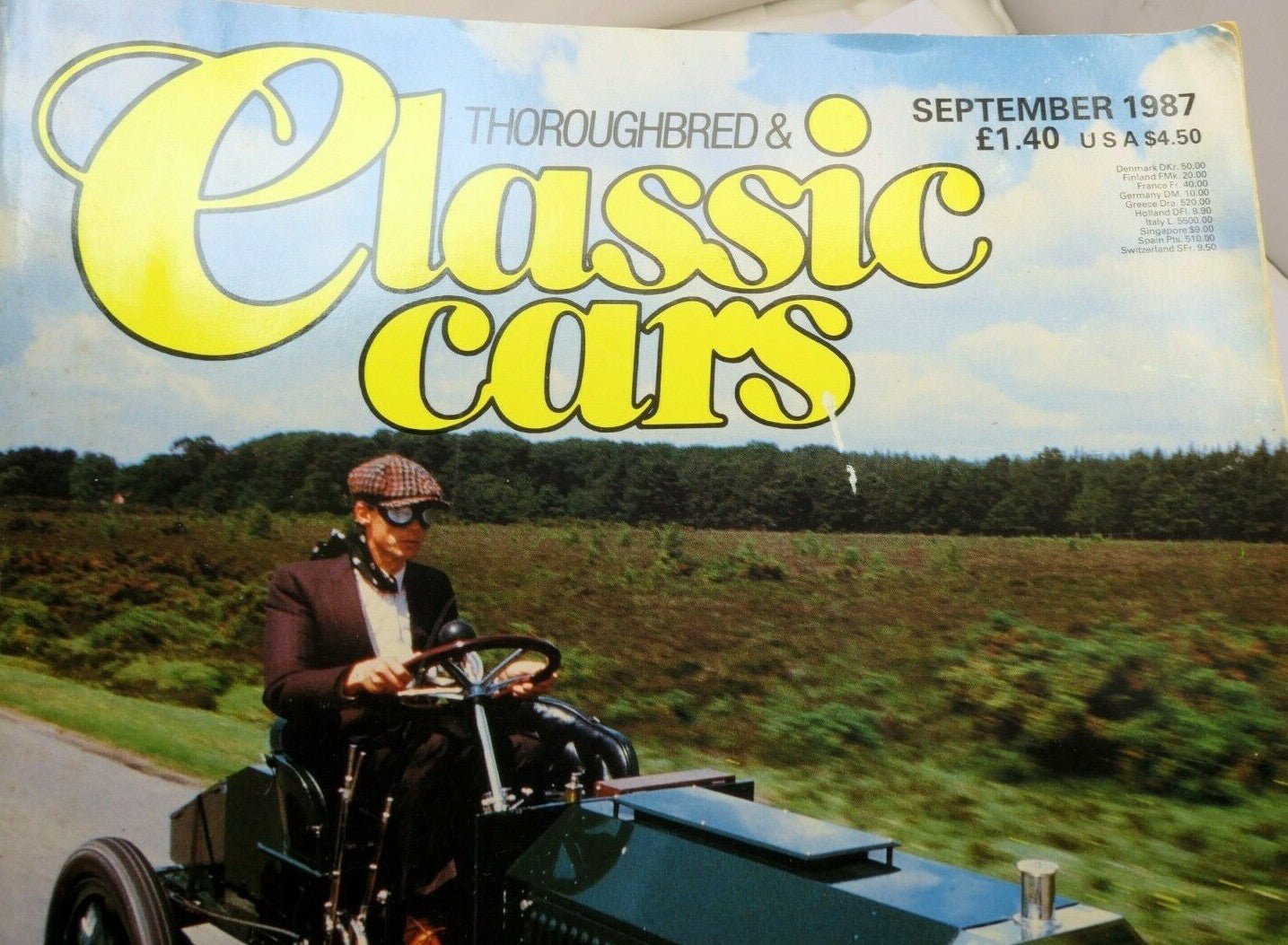 Thoroughbred classic car magazine september 1987 ferrari gto