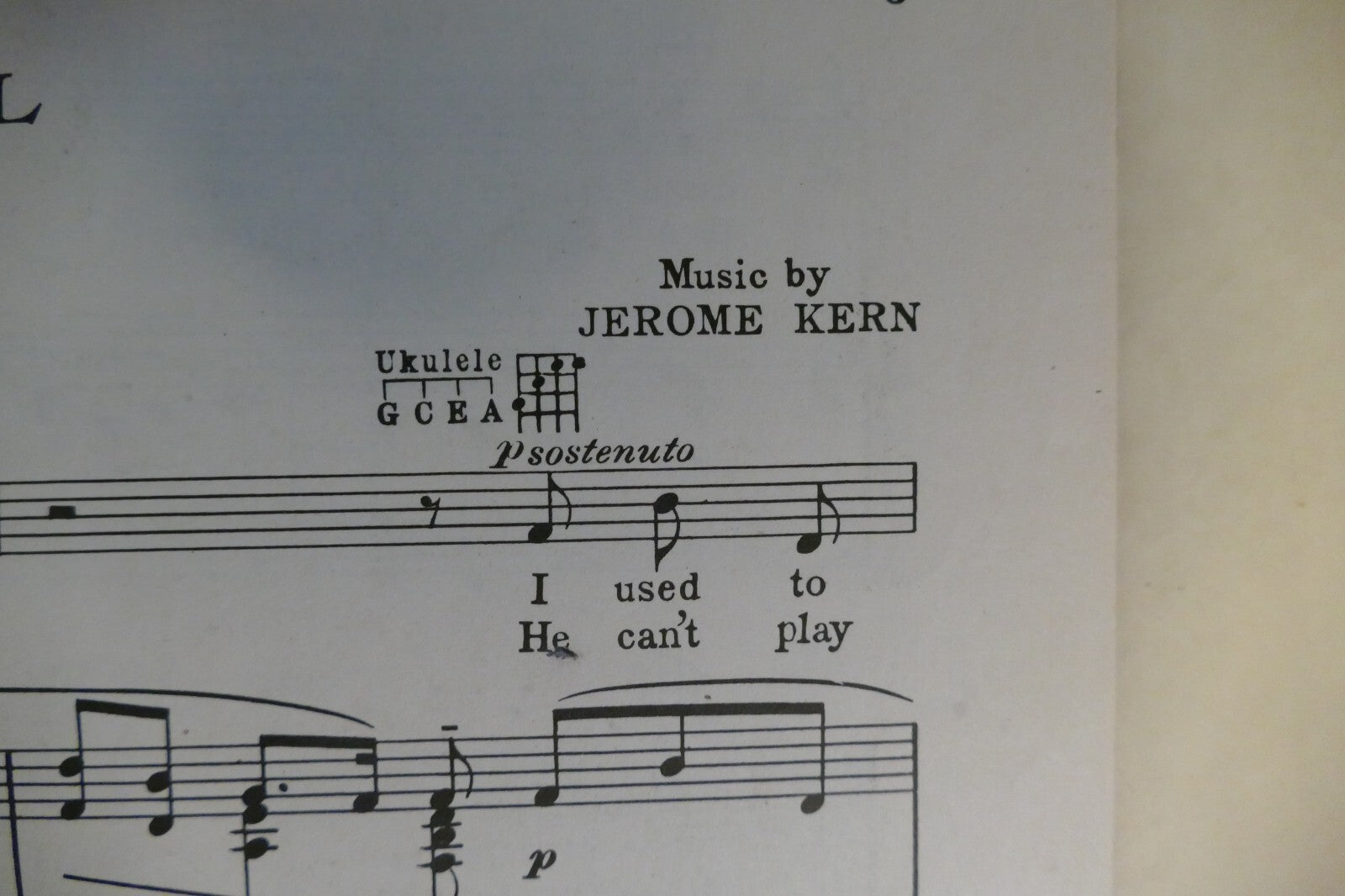 Bill 1927 by Jerome Kern and others from ''Show Boat'' musical