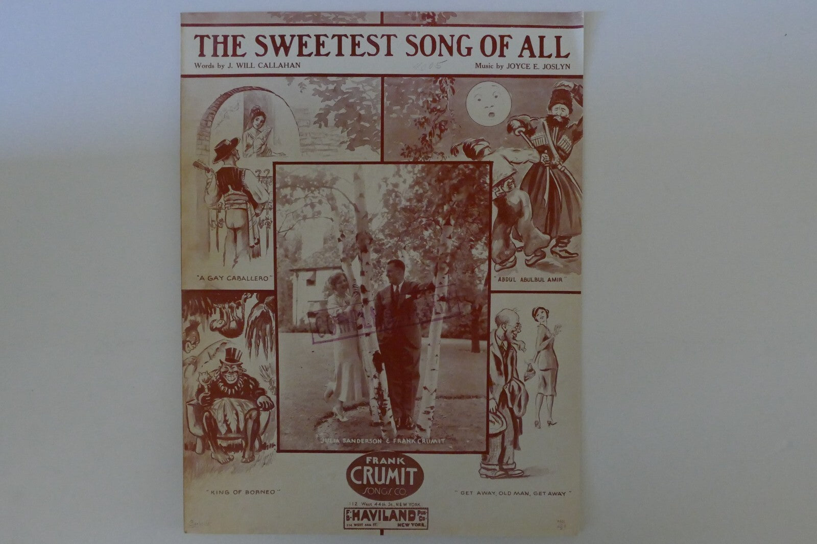 The sweetest song of all, sheet music 1934, by j. will callahan and joyce e. joslyn