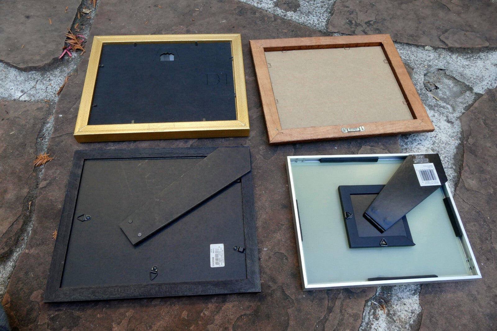 Pack of 4 Glass Wood Picture Portrait Frame  5X7" 8X10" Art Photo