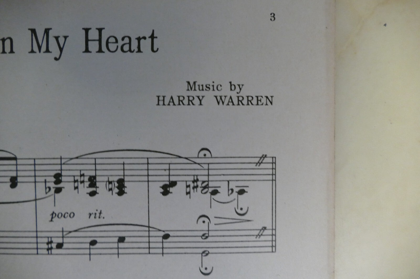 The Words Are In My Heart 1935 by Harry Warren and Al Dubin from Gold Diggers