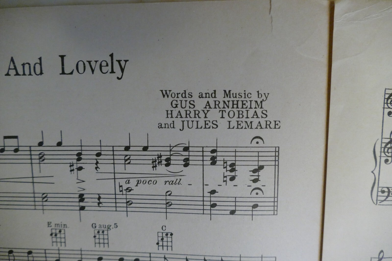 Sweet And Lovely 1931 by Gus Arnheim, Harry Tobias and Jules Lemare